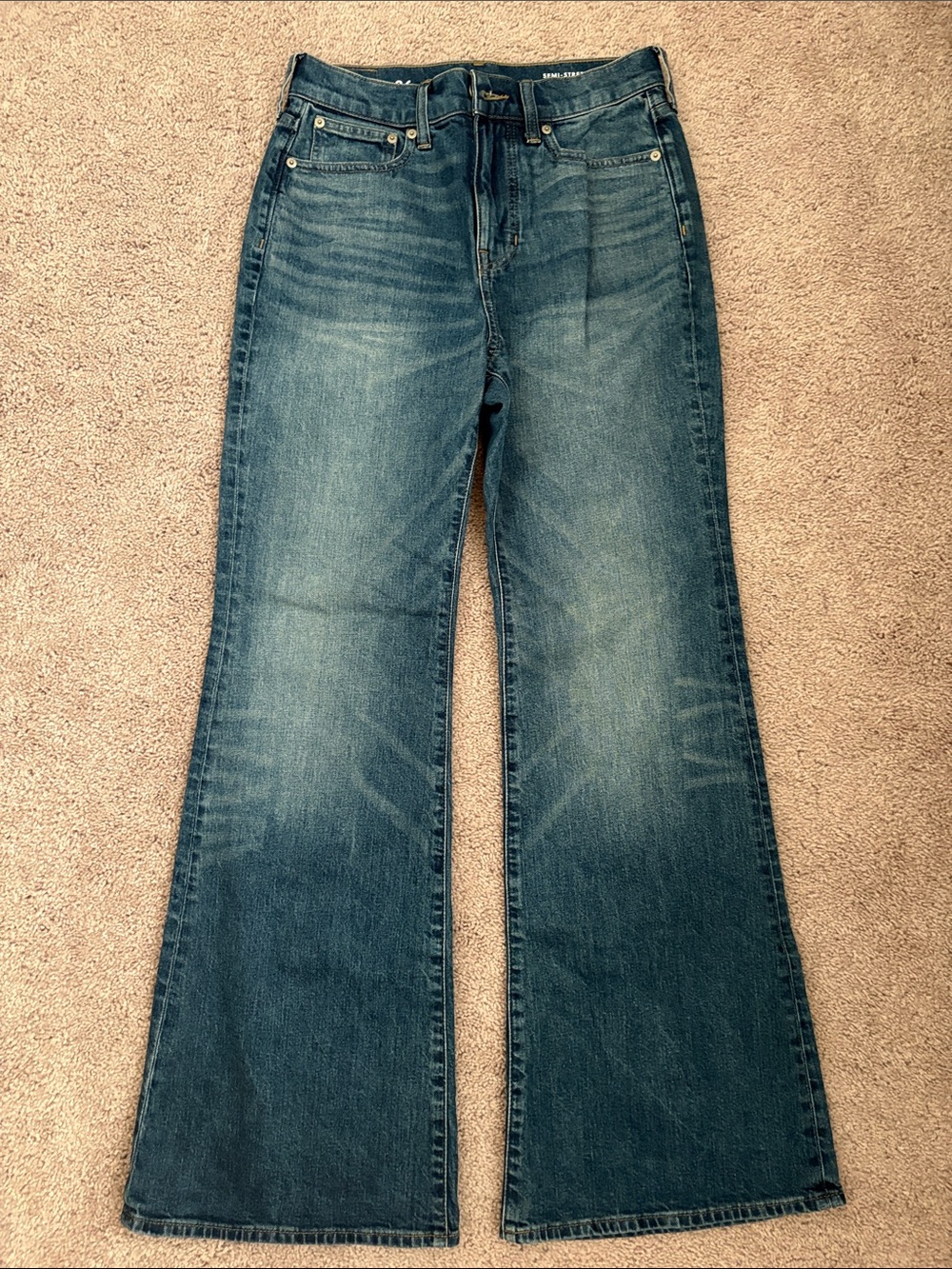 J. Crew High-Rise Semi Stretch Flare Jeans, 26